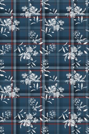 格子印花华亿平台图片