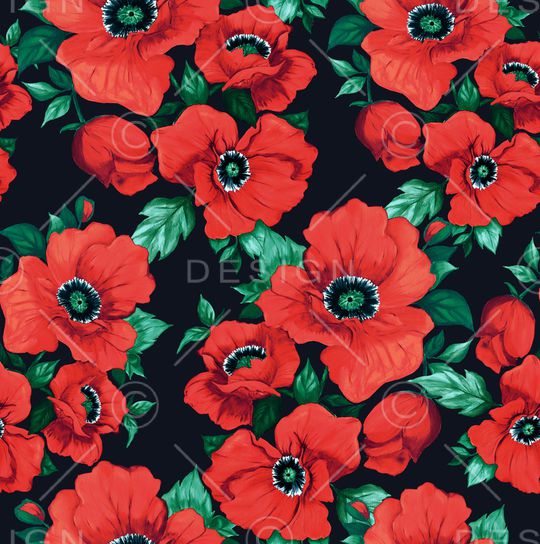 虞美人印花华亿平台图片