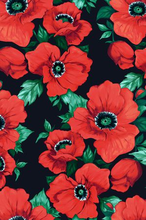 虞美人印花华亿平台图片