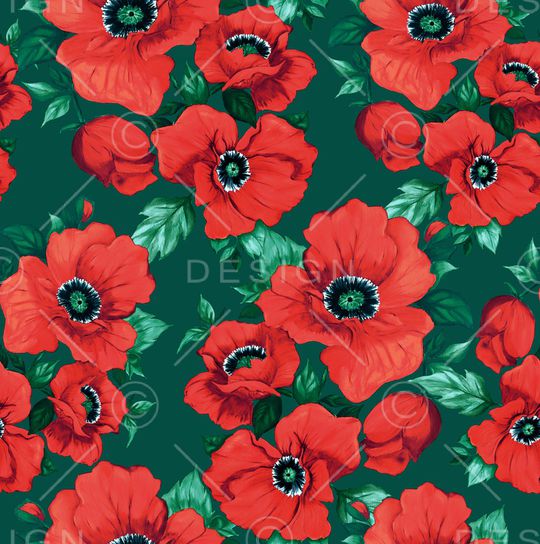 虞美人印花华亿平台图片