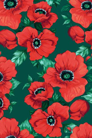 虞美人印花华亿平台图片