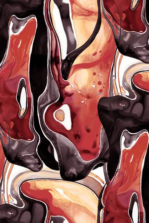 抽象男装印花华亿平台图片