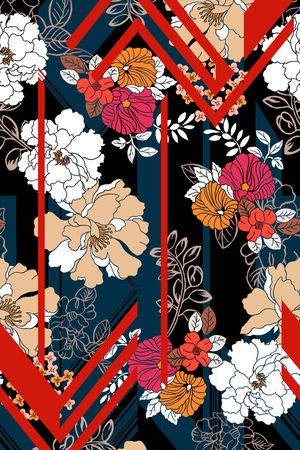 几何印花华亿平台图片