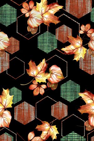 几何印花华亿平台图片