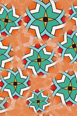 几何印花华亿平台图片