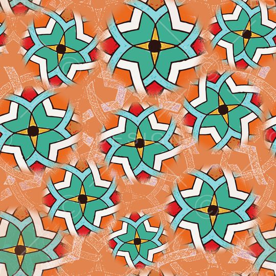 几何印花华亿平台图片