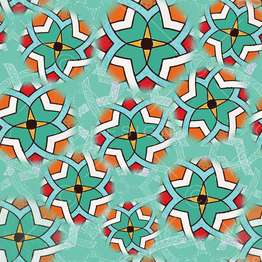 几何印花华亿平台图片