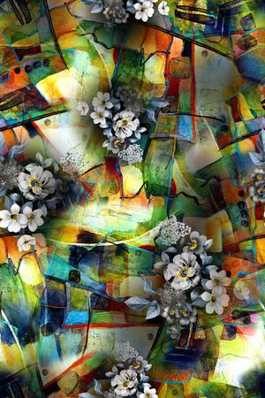 几何印花华亿平台图片