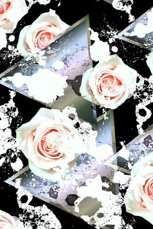 彩底花卉印花华亿平台图片