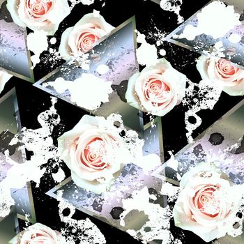 彩底花卉印花华亿平台图片