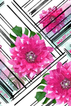 几何花卉印花华亿平台图片