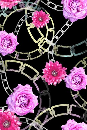 彩底花卉印花华亿平台图片