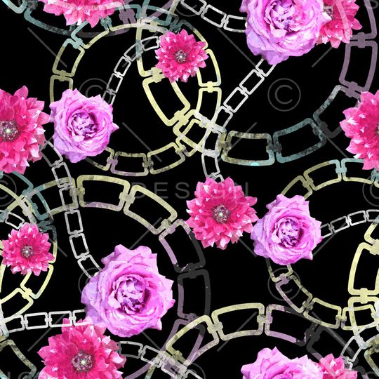 彩底花卉印花华亿平台图片