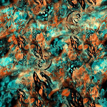 彩底花卉印花华亿平台图片