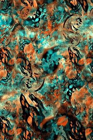 彩底花卉印花华亿平台图片