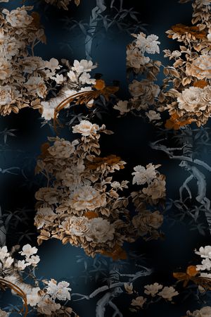 花鸟印花华亿平台图片