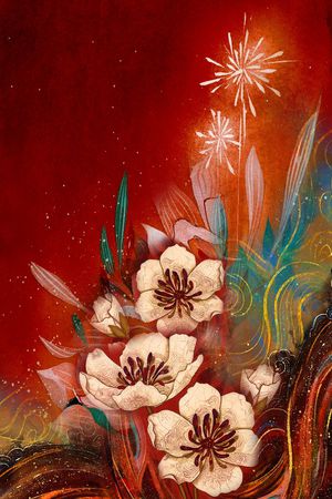 数码定位花印花华亿平台图片