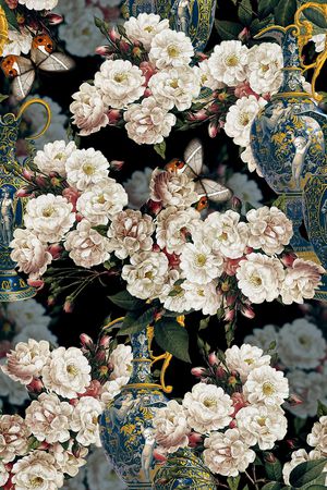 复古印花华亿平台图片