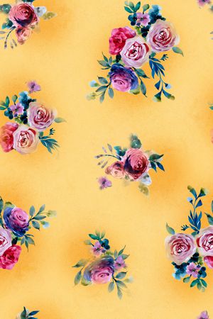 抽象花卉印花华亿平台图片