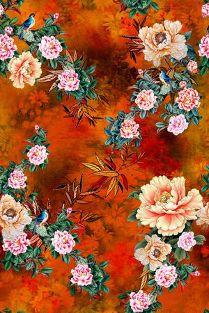 旗袍印花华亿平台图片