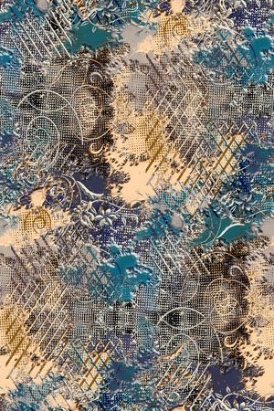 抽象男装印花华亿平台图片