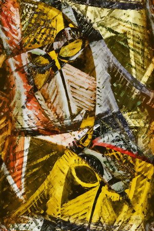 抽象印花华亿平台图片