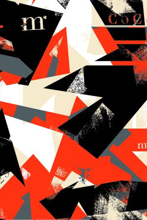 几何印花华亿平台图片