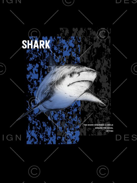 鲨鱼印花华亿平台图片