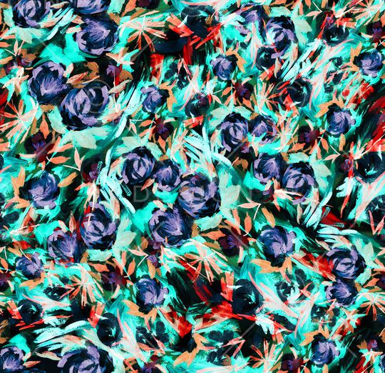 彩底花卉印花华亿平台图片