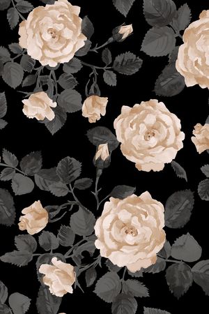 玫瑰花印花华亿平台图片