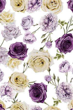 玫瑰花印花华亿平台图片