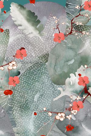 几何印花华亿平台图片