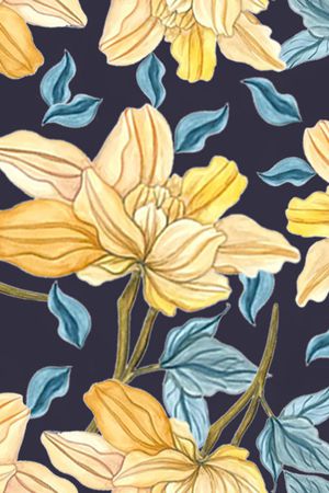 绿植树叶印花华亿平台图片