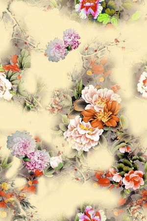 旗袍印花华亿平台图片