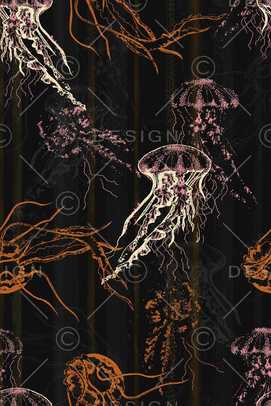 水母印花华亿平台图片