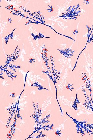 树枝印花华亿平台图片