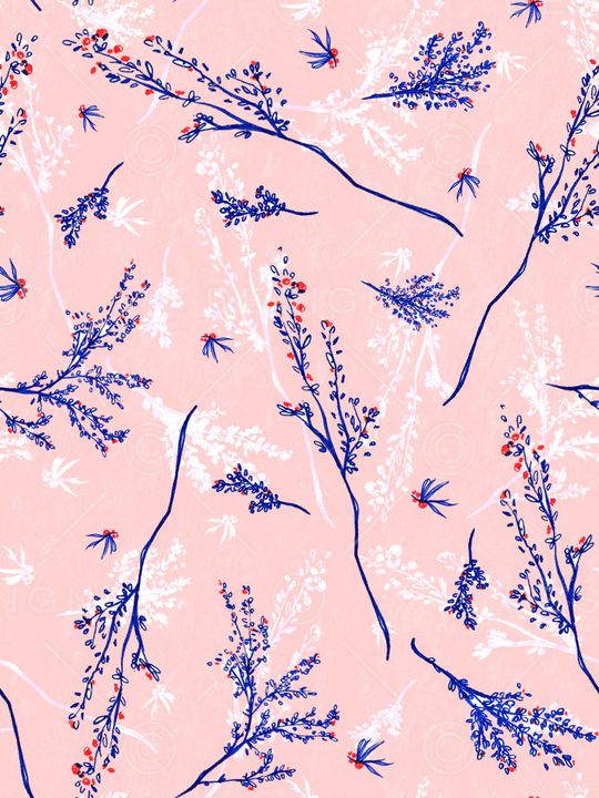 树枝印花华亿平台图片