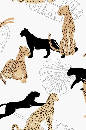 豹纹印花华亿平台图片