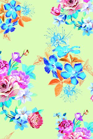 向日葵印花华亿平台图片