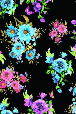 向日葵印花华亿平台图片