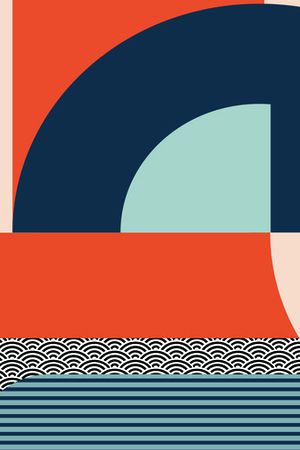 几何印花华亿平台图片