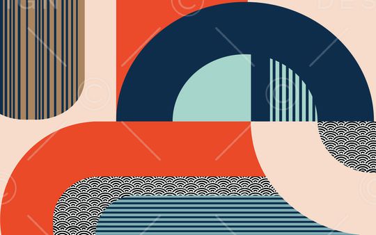 几何印花华亿平台图片