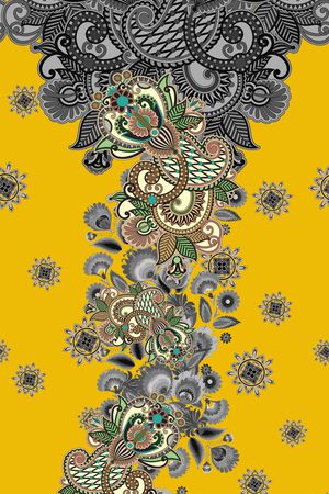 连衣裙印花华亿平台图片