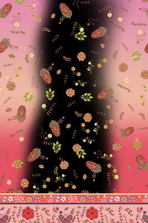 连衣裙印花华亿平台图片