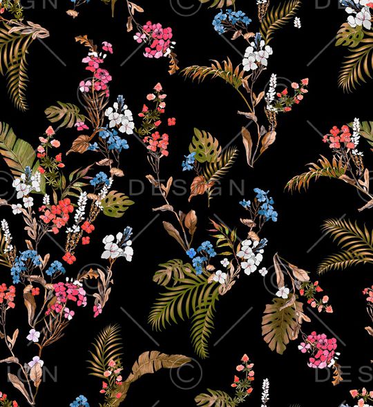 绿植树叶印花华亿平台图片