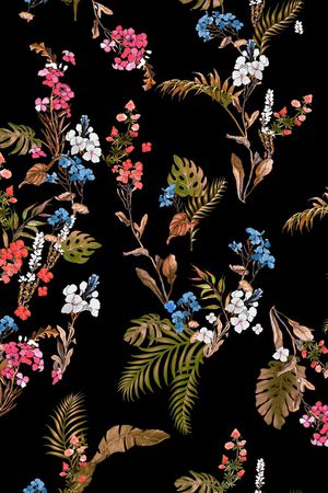 绿植树叶印花华亿平台图片