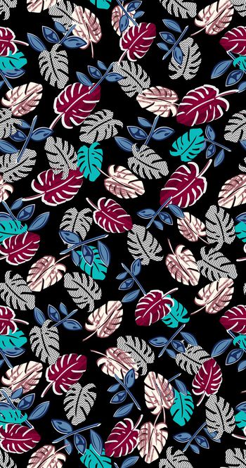 绿植树叶印花华亿平台图片