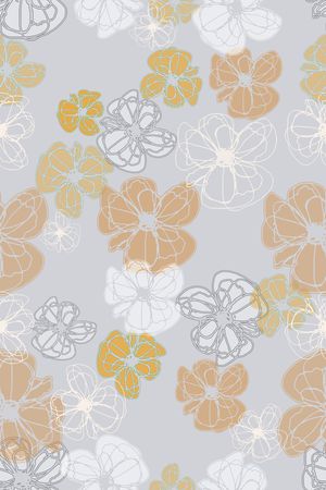 抽象花卉印花华亿平台图片