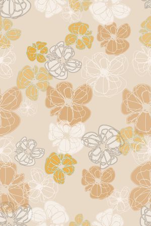 抽象花卉印花华亿平台图片