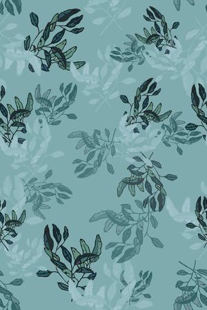 绿植树叶印花华亿平台图片